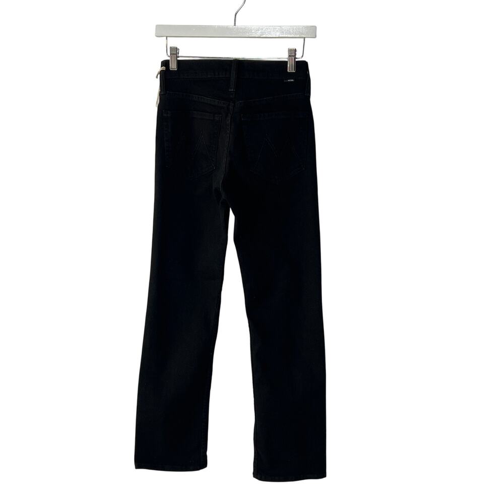 MOTHER JEANS WOMENS 24 TOMCAT STRAIGHT ANKLE STRETCH LASTING IMPRESSION BLACK - Picture 6 of 14